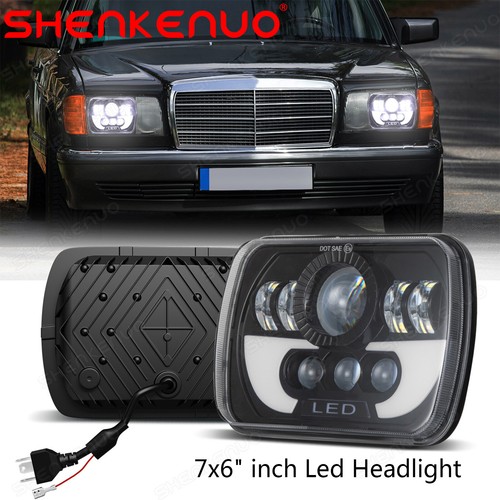 Pair 7x6 led headlights - led,