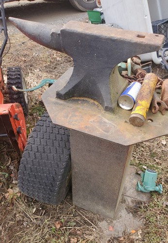 Antique anvil 100 lbs inch - antique,