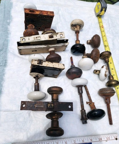 Vintage door knobs parts lot - vintage,