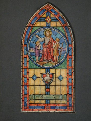 Stained glass memorial window - stained,