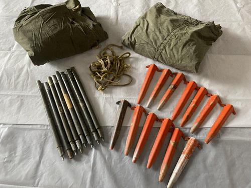 Vintage military half tent - us,