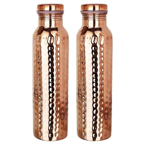 Pure copper water bottle - copper,