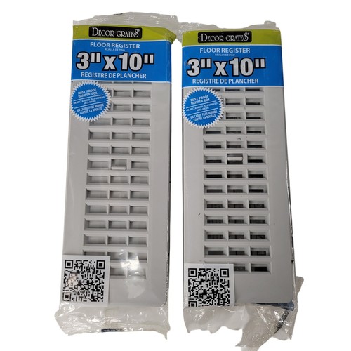 Decor grates 3x10 plastic - 2x,