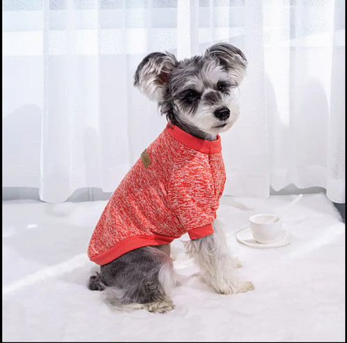 Girl dog knit sweater - m,
