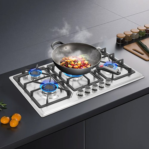 Gas cooktop burners - cooktop, built-in