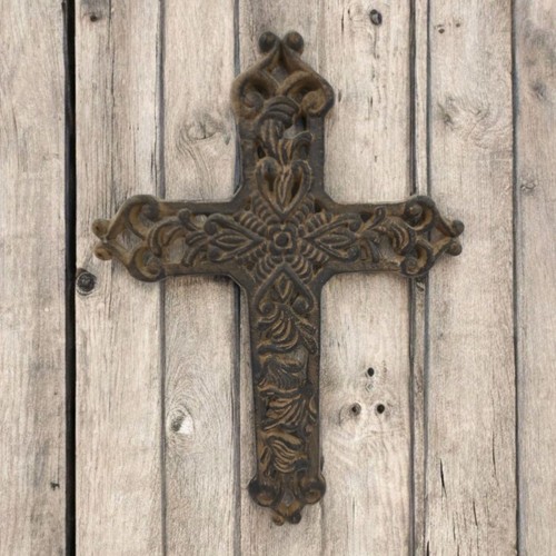 Cast iron scroll - cast, wall
