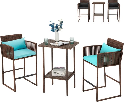 Patio bistro set - set, counter