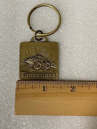 Timberjack brass key chain - timberjack,