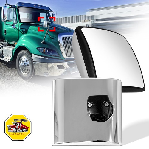 Convex hood mirror - hood, chrome