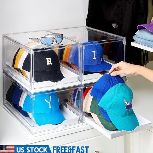 Hat organizer storage box - hat, w/