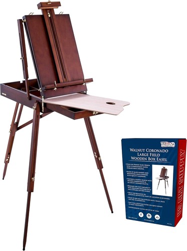 Large walnut french - walnut, easel