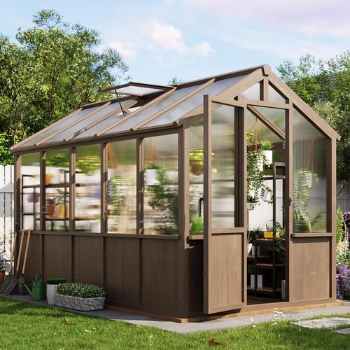 6x10 wooden greenhouse - 6x10,