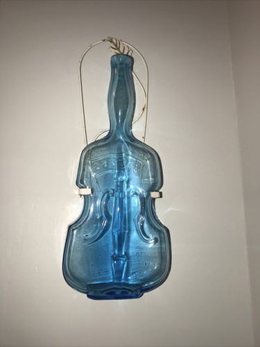 Vintage glass violin vases - violin,
