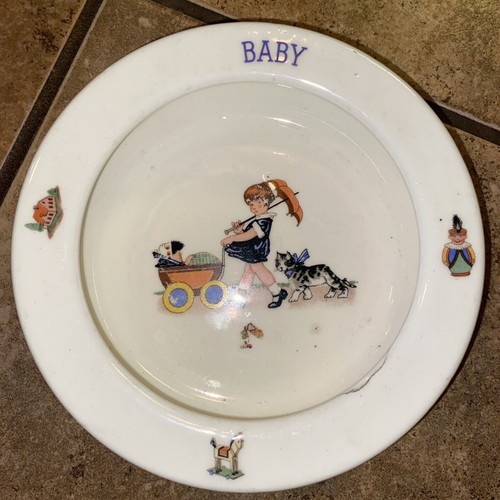 Antique child bowl made - child’s,