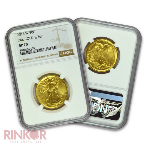 2016 gold 2oz walking - 1/2oz,
