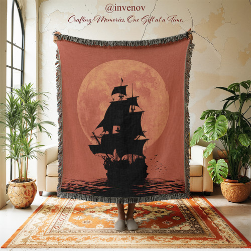 Pirate ship woven - pirate,