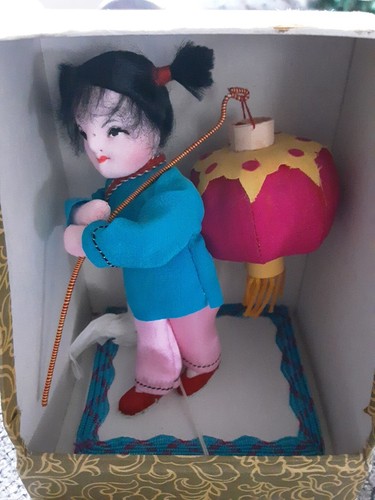 Vintage peking silk doll - vintage,