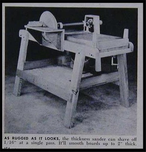 Build thickness sander - a, 12"