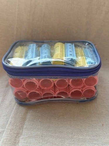Vintage plastic hair rollers - vintage,