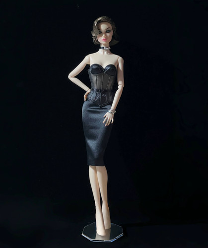 Black sheer corset skirt - skirt, set