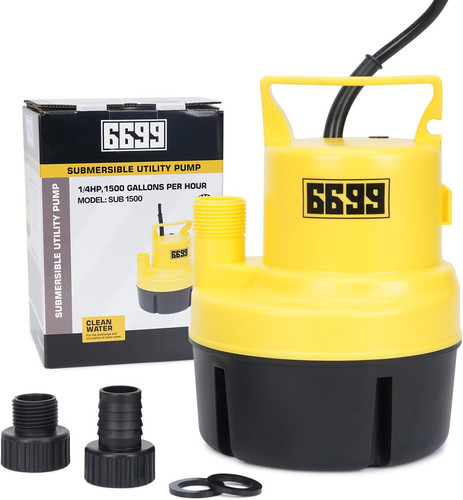 Submersible sump pump - 1/4, hp