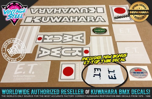 Kuwahara bmx decal - bmx, set