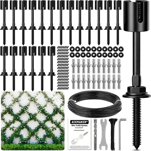 Wire trellis kit set - wire,