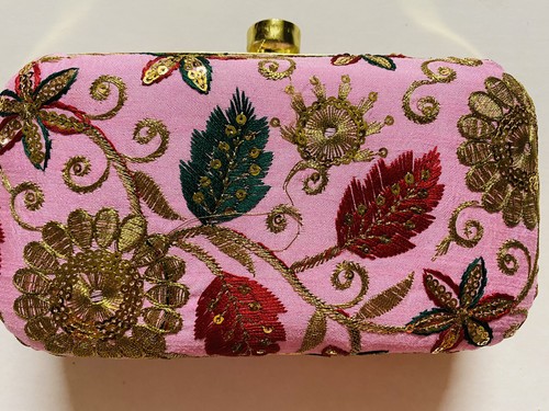Pink golden silk box - pink,