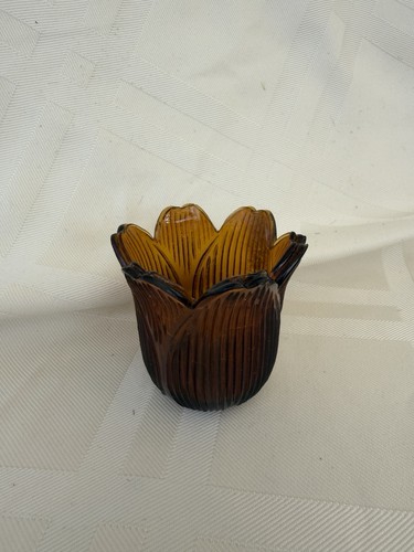 Vintage glass tulip - tulip, votive