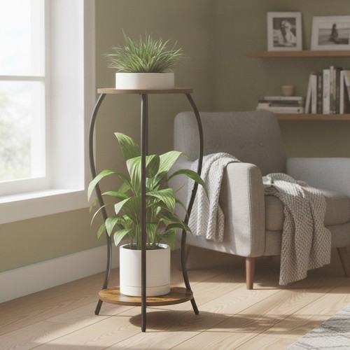 Tier wooden plant stand - plant,
