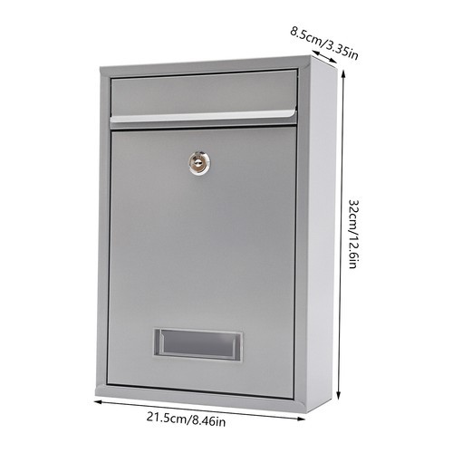 Wall mount mailbox - mailbox, metal