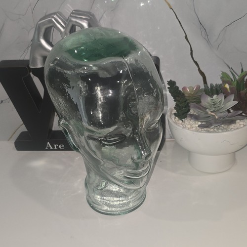 Glass mannequin head face - glass,