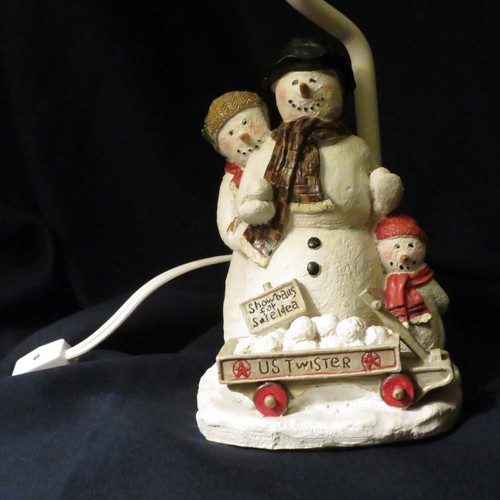 Snowman table lamp - snowman,