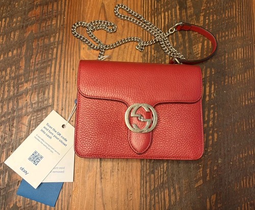 Gucci red interlock - gucci-red,