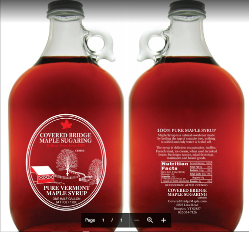 Half gallon glass - (1),