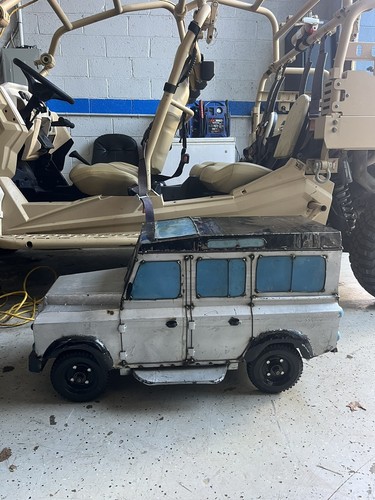 Land rover metal art ice - metal,