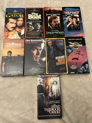 Action suspense vhs lot - action/suspense, 9