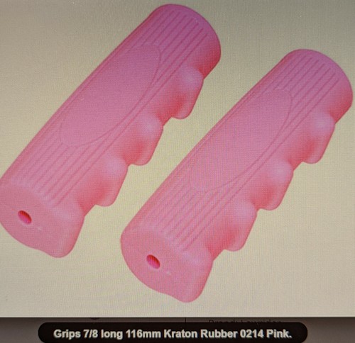 Pink bicycle grips beach - pink,