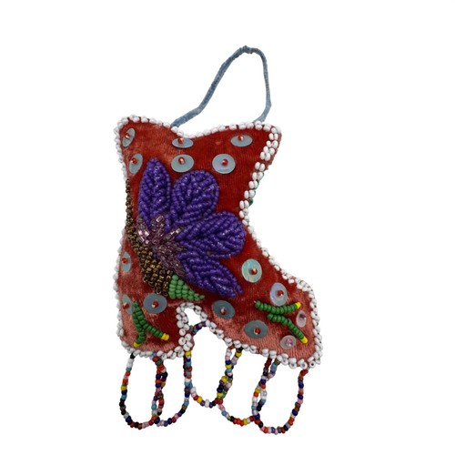 Iroquois folk art beaded - iroquois,