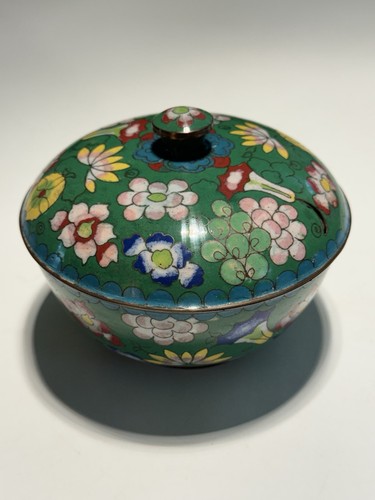 Vintage cloisonné floral - cloisonné,