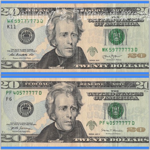Pair five row - pair, 7s
