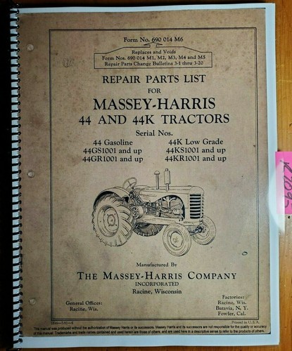Massey harris 44g - massey, 44gr