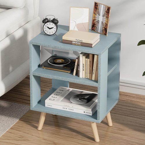 Blue kids nightstand - nightstand, 2-tier