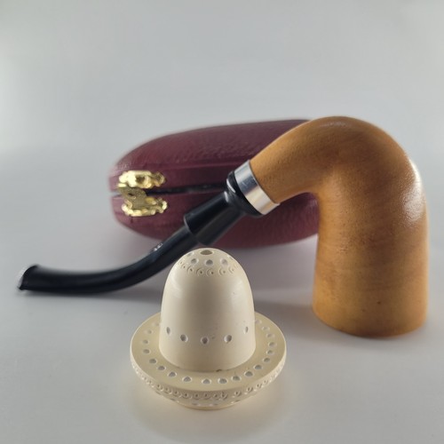 Calabash mahogany pipe - calabash,