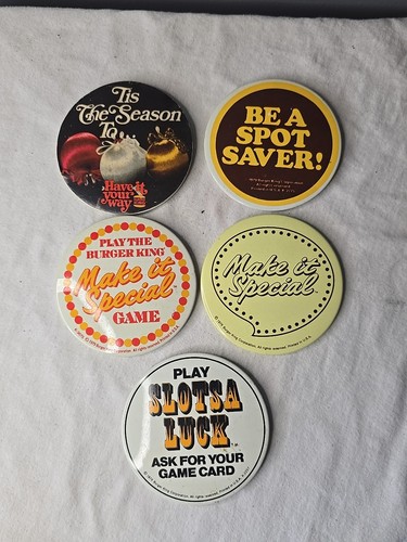 Vintage burger king pin - vintage, lot
