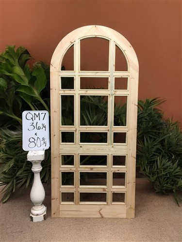 Arched french single door - arched,