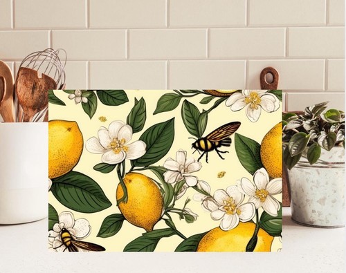 Lemons bees glass cutting - &,