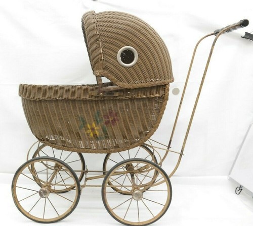 Antique victorian wicker baby - antique,