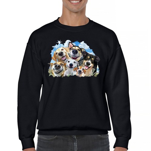 Smiling dogs selfie - smiling,