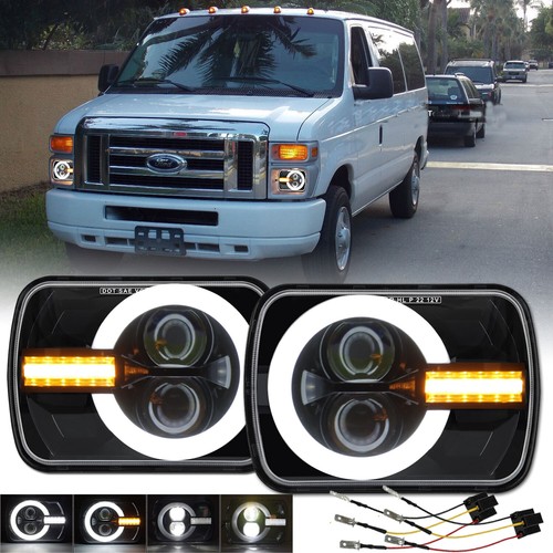 Pair 5x7 7x6 led headlights - pair,